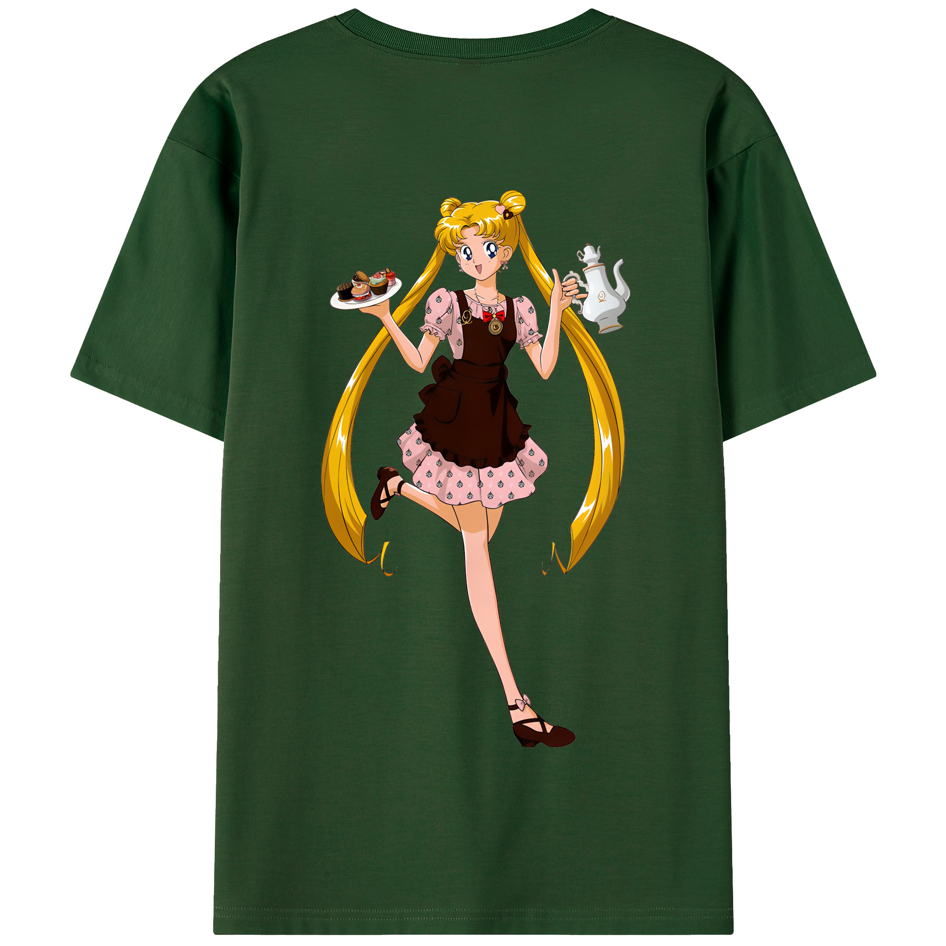 （画像用） 美少女戦士セーラームーン 愛野 美奈子 あいの みなこ Sailor Moon Aino Minako 綿100％半袖Tシャツ（背面プリント）